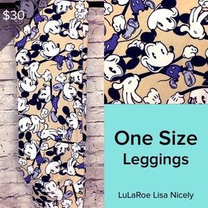 LuLaRoe Disney Collection OS Leggings NWOT